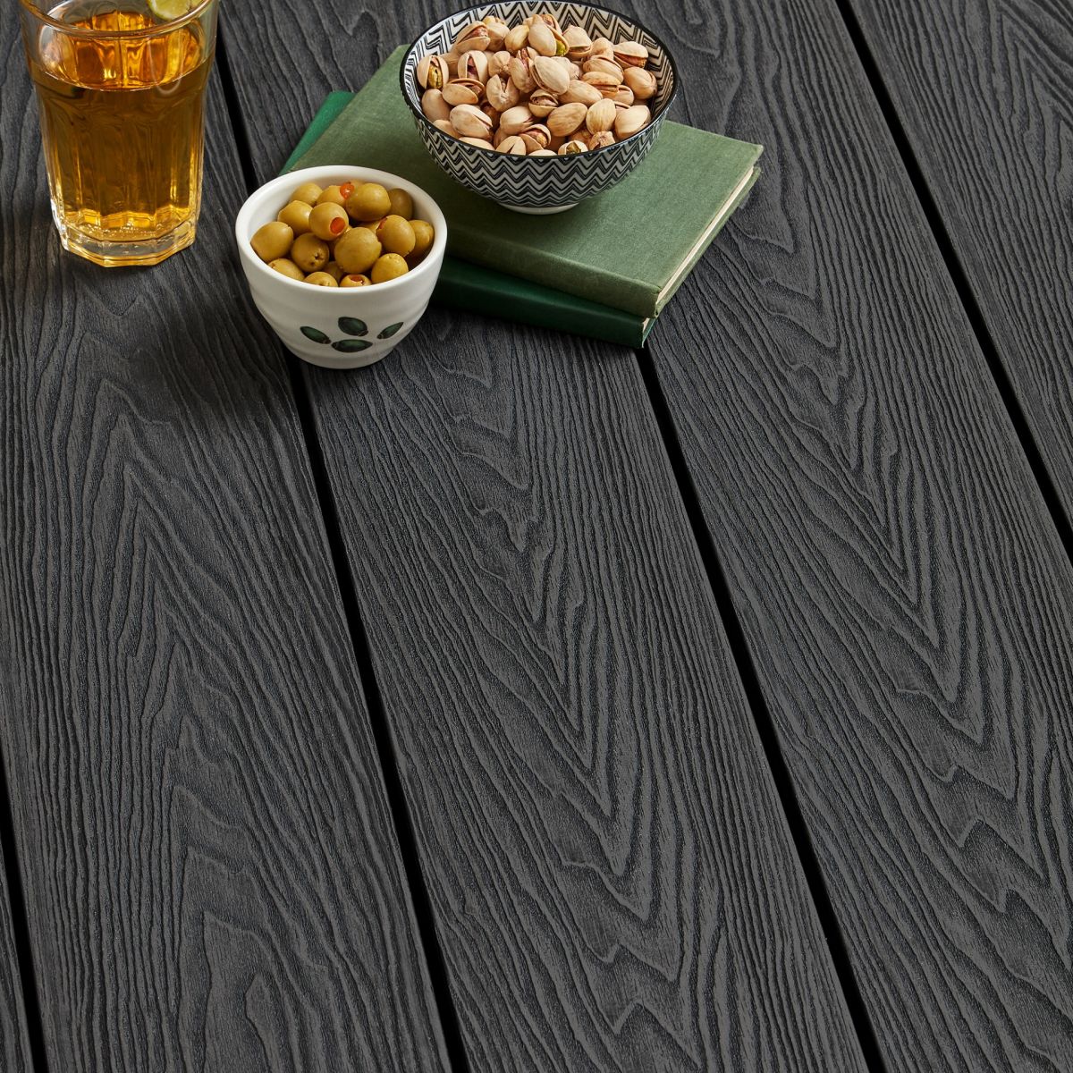 Anthracite Grey Classic Composite Decking Dream Decking
