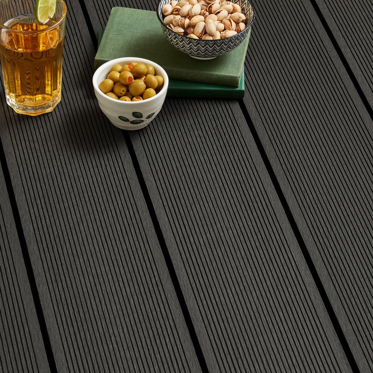 Anthracite Grey Classic Composite Decking Dream Decking